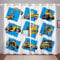 2-Teiliges Set Digital Bedruckte Verdunkelungsvorhänge Cartoon-Auto Für Schlafzimmer, Wohnzimmer, Esszimmer, Kinder, Jugendzimmer, Fenster Vorhänge