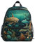 Wzzzsun Meer Ozean Haifisch Kinderrucksack Rucksack Schulrucksack für Kinder Mädchen Jungen Tasche Schulranzen für Kindergarten Schule Backpack
