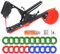 SWANSOFT Pflanzenbindemaschine, 45mm Bindezange für Pflanzen, Plant Tying Machine für Trauben Tomaten Gurken SW-8107, mit 20 Rollen Gemüseband +10000 Nägel