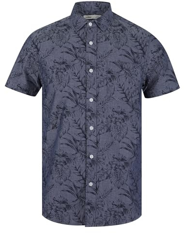Tokyo Laundry Men's Tropical Print Floral Hawaiian Short Sleeve Shirt