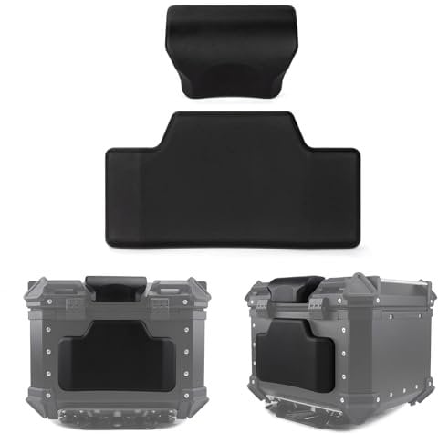 PSLER Motorrad Topcase Box Rückenstützkissen Fahrrad-Rückenkasten, Gepäckkoffer Universal-Rückenlehne(45L Koffer)