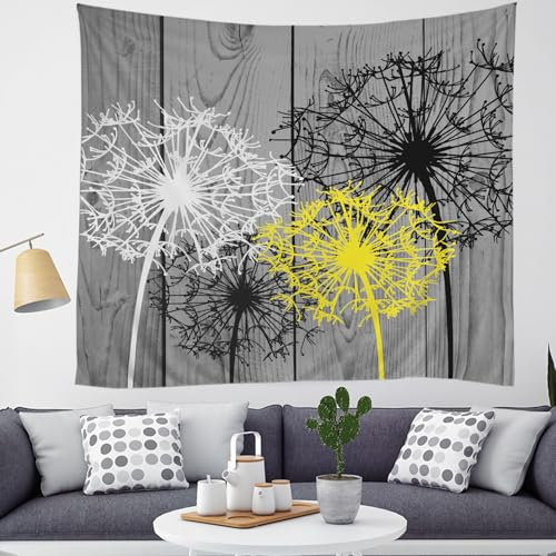 FYRHLH Wall Tapestry Abstrakte Pusteblume Tapisserie Wandbehang 3D Digital Bedruckt Dekostoff Dekoration für Wohnzimmer Schlafzimmer Party Urlaub Größe:100x75 cm