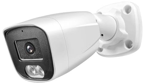 MWRCTV 4K 8MP Wide Angle 2.8mm Lens 3840 * 2160 POE IP Security Surveillance Bullet Camera with Mic/Audio, Smart Dual Light AI Color Night Vision, IP67 Waterproof, NVR/RSTP