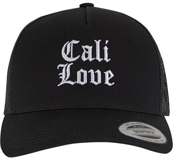 Mister Tee Cool Cali Love 5-Panel Retro Trucker Cap Black, one Size