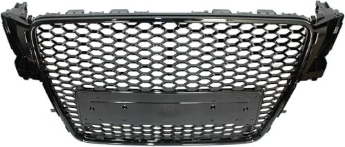 gzqfc Coche Frontal Parachoques Parrilla Rejillas Frontales de Radiador para Audi A5, Rejilla Ventilacion Calandra Delantera de Malla Carrocerías Accesorios