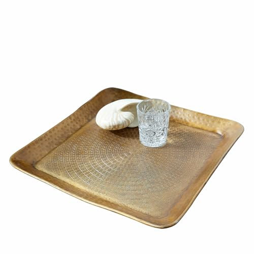 LOBERON Vassoio Rustique, ottone antico