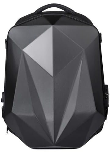 Qussedser Hard Shell Laptop Backpack Waterproof Anti Theft Computer Backpack Gaming Business Backpack for Men Women Black