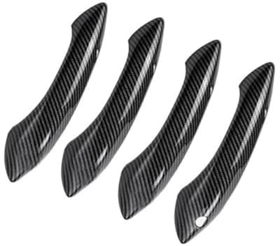 Wivplex ABS Carbon Fiber Outside Exterior Door Handle Protector Cover Trim, for BMW, 5 6 7 Series F07 F10 F11 F06 F12 F13 F01 F02 Door Handle Shell
