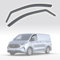 Modifycar - Set mit 2 Windabweisern für Autofenster, kompatibel mit Ford Transit Custom | ab 2024 | 2 Stück | Farbe dunkel rauchfarben