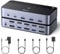 UGREEN Switch KVM DisplayPort 2 Entrées 2 Sorties 8K 60Hz 4K 240Hz Double Affichage Commutateur KVM avec 4 Ports USB 3A1C 5Gbps pour Clavier Souris Disque Dur Contrôleur de Bureau Câbles USB Inclus
