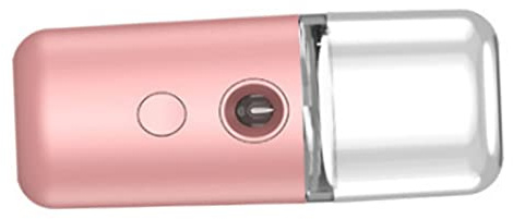 Nano Facial Mist Pulporping, USB Pocket Size Skin Hydrator, Portable Water Face Humidificateur, pour Femmes, Filles, Amis avec Traitement Spa (Rose)