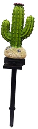 GANAZONO Lampada da Giardino Solare Cactus per Esterno Luce LED da Prato Decorativa e Resistente per Patio Vialetti e Giardini Alimentata Energia Solare