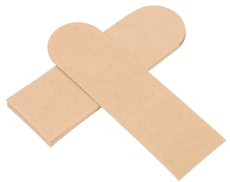 Cabilock Lesezeichenhüllen aus Kraftpapier 5,5x15cm Vintage Design Robuste Lesezeichenhalter Vielseitige Karten und Stifthüllen Büro und Selbstgemacht Organizer