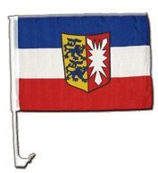 Flaggenfritze Autofahne Autoflagge Deutschland Schleswig Holstein - 30 x 40 cm