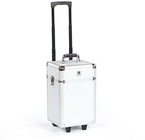 Nail Technician Trolley Case by Urbanity Beauty Makeup Trolleys Lightweight Silver