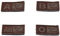 HCS Ausrüstungs GmbH Gestickter Klett-Patch Blutgruppe A/B/AB/O+ Positiv 2 Stück im Set