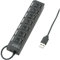 Renkforce 7 Port USB 2.0-Hub einzeln schaltbar, mit Status-LEDs Schwarz