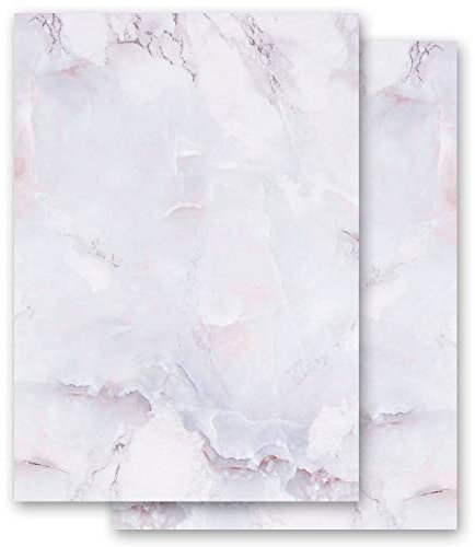 Briefpapier Marmor & Struktur MARMOR FLIEDER - DIN A5 Format 50 Blatt - Paper-Media