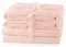 AmeliaHome Handtuch Set Hellrosa 4 Handtücher 50x100 cm und 2 Duschtücher 70x140 cm 100% Baumwolle Qualität Saugfähig Rosa Amari
