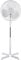 2 X OSCILLATING PEDESTAL AIR COOLING ELECTRIC FAN EXTENDABLE ADJUSTABLE STAND, White