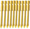 10 Stück 5 mm Speerkopf Wolframkarbid-Bohrer-Bit-Set mit flachem Speerkopf, Sechskantschaft für Glas, Fliesen, Spiegel, Keramik, Porzellan, Marmor
