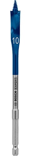 Bosch Professional 1x Broca fresadora plana Expert SelfCut Speed (para Madera blanda, Aglomerado, Ø 10,00 mm, Longitud 152 mm, accesorios Taladro de impacto rotativo)