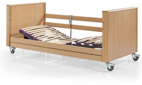 VentaDeColchones – Cama Articulada asistencial para Personas con Alzheimer. Incluye somier, elevación por columnas y cabecero, piecero y barandillas. Medida 90 x 190 cm.