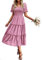 Vestido Largos de Verano Casual Playa Vestidos Manga Corta Mujer Midi Dress Elegant