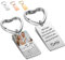 Reuhen Personalisierte Edelstahl Schlüsselanhänger mit Gravur Kalender,Foto und Text,Quadrat Keychain Schlüsselbund mit Kalender Gravur für Personalisierte Geschenke Familie, Freunde, Paar
