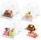 TsunNee 20 Stück kleine, transparente Kuchenschachteln mit Tablett, Bäckerei-Verpackung, rechteckige Geschenkbox für Weihnachten, Hochzeit, Geburtstag, Party, Babyparty, Gastgeschenke