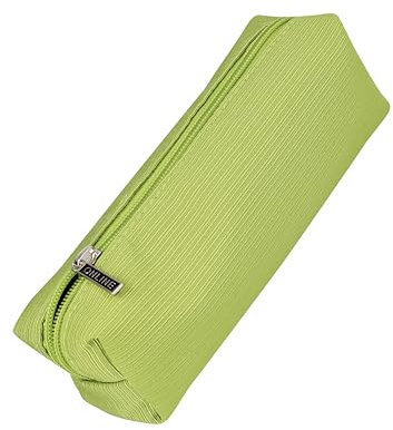 Online Premium-Schlampermäppchen/Pencil Case Grün I Stylisches Schlamperetui für Jungen & Mädchen I Federmäppchen mit praktischem Reißverschluss I 1 Fach I Ideal für Schule, Uni & Büro