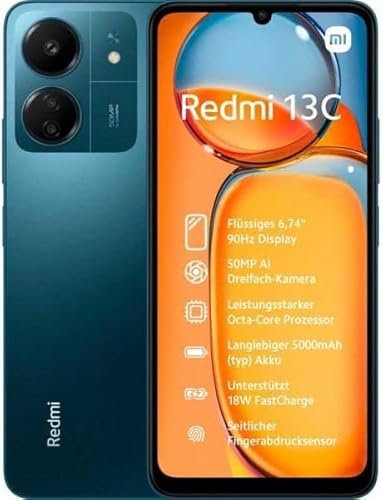 Redmi 13C 256GB (Navy Blue, Android 13, Dual SIM, 8 GB LPDDR4X)