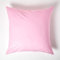 HOMESCAPES 2er-Set Perkal Kissenbezug 80x80 cm rosa, Kissenhülle mit Reißverschluss, 100% ägyptische Baumwolle, Fadendichte 200