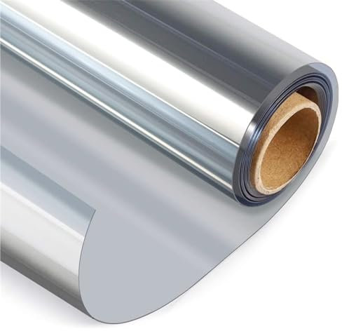 Vinilo para Ventanas Efecto Espejo Cristal Unidireccional Lámina Protector Solar Privacidad, Espejo para Ventanas, Película De Aislamiento para Hogar Oficin, Lámina De Espejo Autoadhesiva (Color : Si
