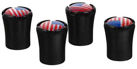 Beatifufu 4stücke Flagge Ventilkappen Für Auto Reifen Universelle wasserdichte Luftkappen Zum Schutz Vor Schmutz Und Luftverlust Einfache Installation Und Stilvolle Dekoration Für