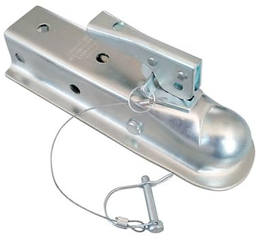 DIKAMAN Anhängerkupplungssatz, 2x 2 Anhängerkupplung Mit Gerader Zunge for 2-Zoll-Kanal, 2-Zoll-Kupplungskugel, 3500 Pfund, Galvanisiert, RV-Teile, Wohnmobil-Caravan-Zubehör Vielseitig(Opition(2))