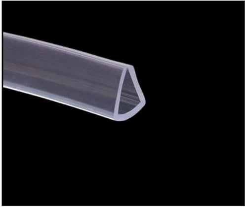 Gummidichtung U-Profil Dichtung Dichtungsstreifen verwendbar am Tischrand, transparent, 5 Meter lang, (13mm-12mm) Geeignet für Dicken von 8–9 mm