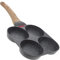 ABOOFAN Egg Frying Pan Non-Stick 4-Cup Pan Lid Induction Hob Egg Cooker Japanese