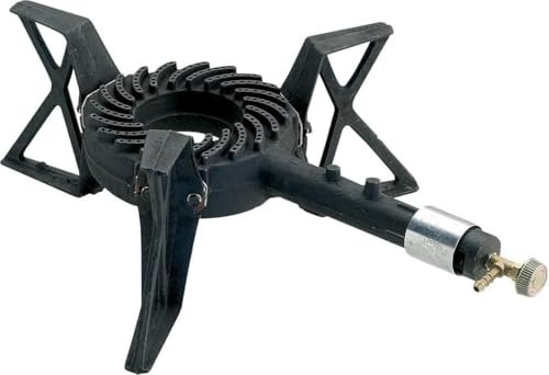 SMH LINE® Réchaud à gaz à 3 pieds - 57 x 32 x 20 cm - Brûleur à gaz - Wok - 8 kW - Barbecue de table - Brûleur à gaz propane (réchaud sans tuyau/régulateur)