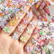 AstraGlam 50Pcs 3D Flower Nail Charms Set, Colourful Nail Art Charms Accessories, Nail Charms for Nails, Ideal for Nail Art, Manicure Decoration and DIY Nail Designs