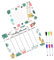 Housoutil 1 Satz Magnetisches Acryl Planer Board Abwischbares Wochenkalender Whiteboard für Kühlschrank für Büro und Zuhause Whiteboard Markern