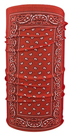 Zanheadgear T106 Motley Tube 100% Polyester Rot Paisley Einheitsgröße