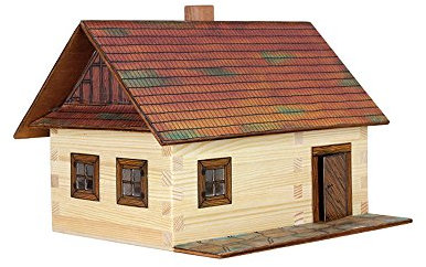 Walachia 8594036430020 - Bauernhäuschen Holz Modellbauset, Modellbahn Spur 1/ LGB 1:32