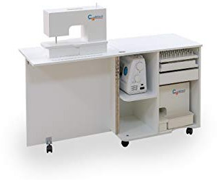 Comfort COMPACT | Nähmaschinenschrank | Aufbewahrungsschrank | (Lakeland Acacia Light)