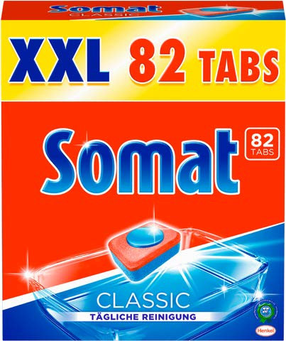 Somat Spülmaschinengeschirrreiniger, XXL, Classic, Tab, Karton (82 Stück), Sie erhalten 1 Packung á 82 Stück