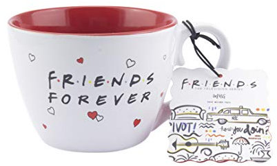 Paladone PP6654FR Friends Forever Kaffeebecher, offizielles Lizenzprodukt, Steingut, 350 ml