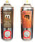 Monster Premiere Wood Stain and Clear Varnish Topcoat 400ml Aerosol Available in 10 Popular Colours, Easy Spray Application, UV Resistant, Hard Wearing, Quality Finish(Dark Rich Mahogany & Varnish)