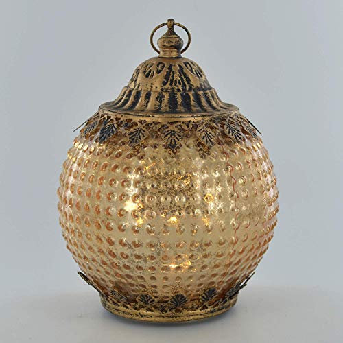 LED Lantern Gold Battery Powered