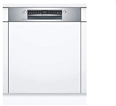 Bosch SBI4HCS48E Serie 4 XXL-Geschirrspüler integriert, 60 cm breit, Besteckschublade, Made in Germany, Silence Programm besonders leise, Extra Trocknen auf Knopfdruck Edelstahl