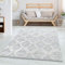 Carpettex Hochflor Teppich Wohnzimmer 3D Optik Hoch-Tief Effekt Boho-Design Groß Teppich Grau 280 x 370 cm - Flauschiger Teppich Schlafzimmer Skandinavische Stil Soft Teppich Esszimmer Küchenteppich